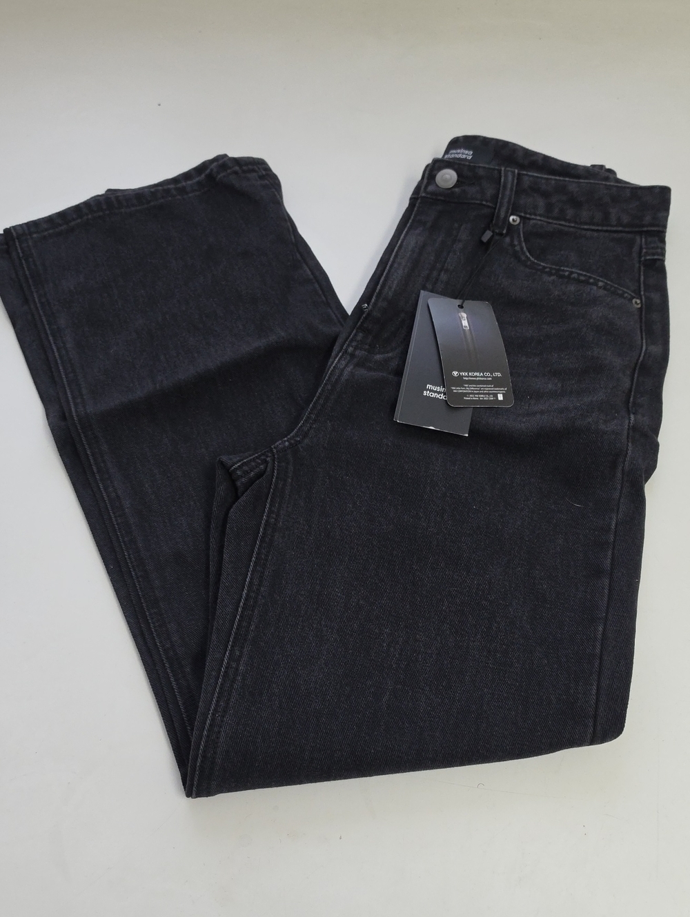 Musinsa Standard Slim Straight Black Women's Jeans — Modern Everyday Fit